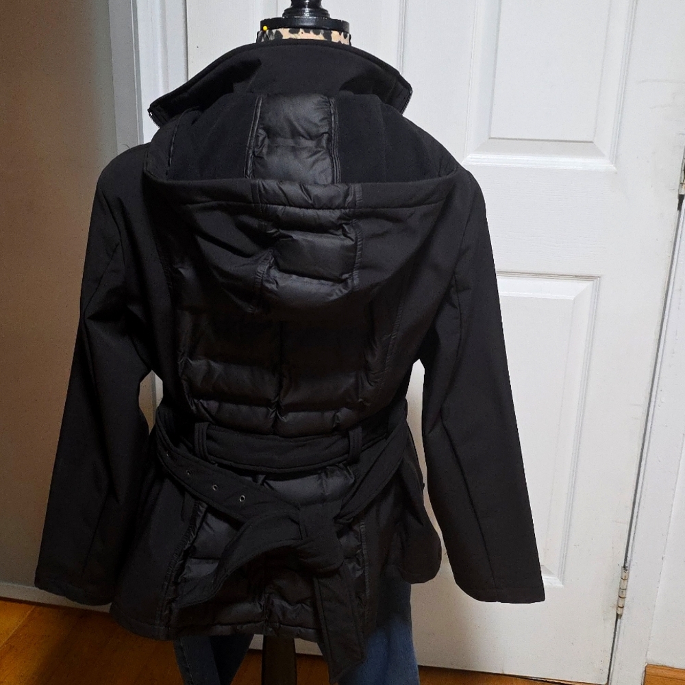 Kenneth Cole Black Puffer Jacket for Women - Picture 4 of 9